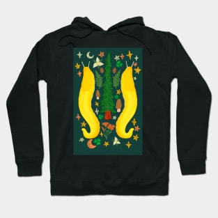 BANANA SLUG FOLK ART STICKER Hoodie